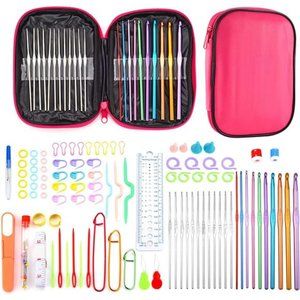 Crochet Hook Kit, 110 Piece Knitting & Crochet Supplies  Kits